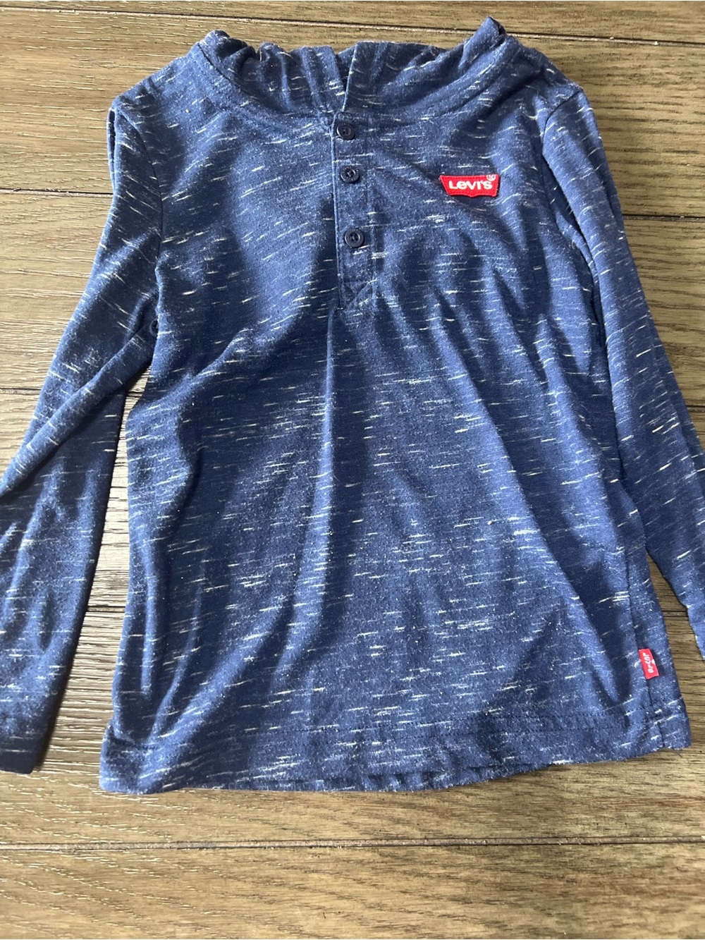 Levi's Kids Blue Heather Long-Sleeve Henley Top